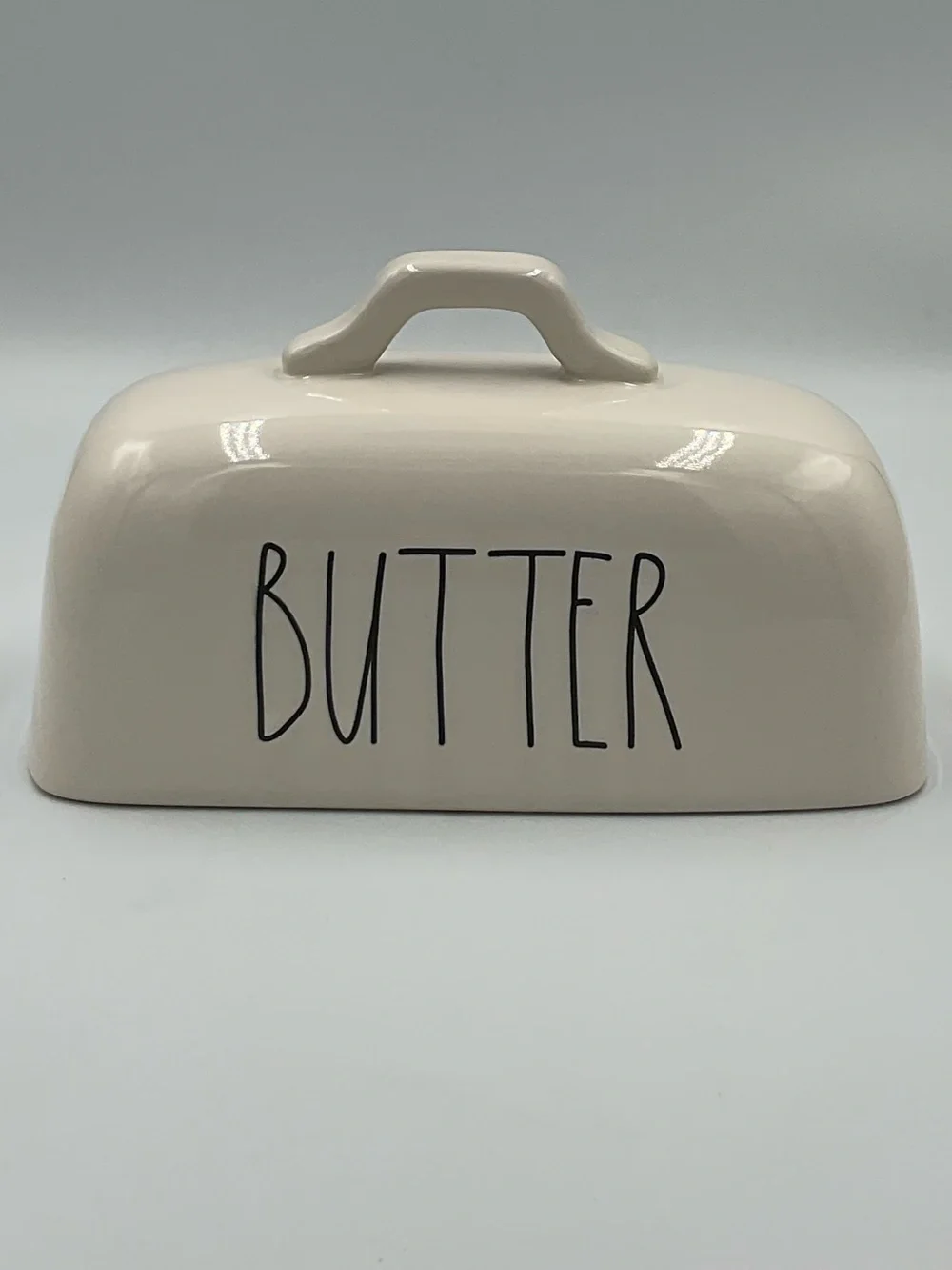 Rae Dunn Oversized Ceramic Butter Dish Lid Replacement with Handle